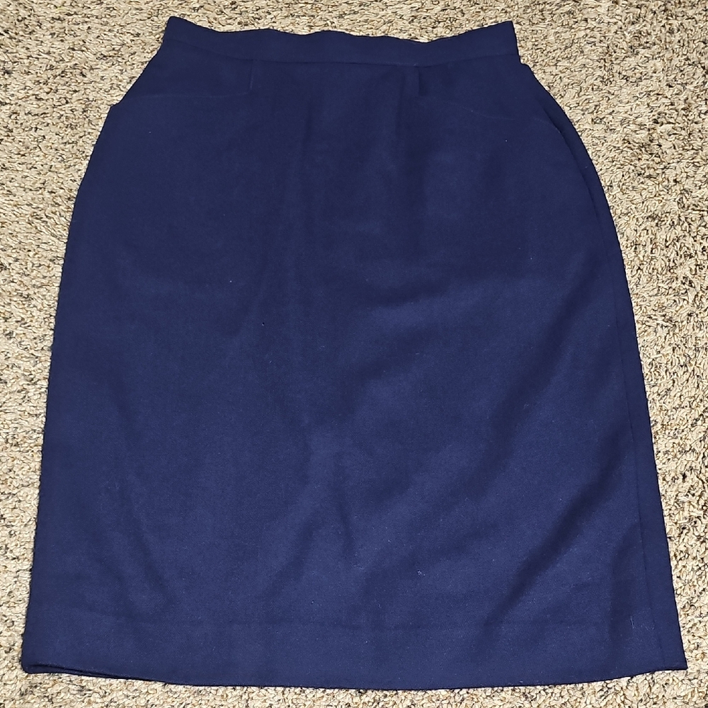 Vintage Navy Blue Women's Skirt